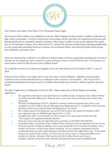 Cotillion Letter
